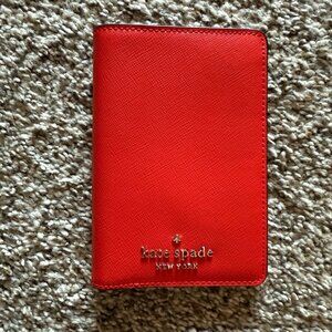 Reddish Orange Kate Spade Passport Holder